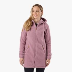 Bluza polarowa turystyka damska Swedemount Nordkap Pile Coat wodoodporna. Fioletowe bluzy damskie SWEDEMOUNT, bez wzorów, z polaru, bez kaptura. Za 399.99 zł.
