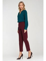 Nife Spodnie w kolorze czerwonym rozmiar: 40. Czerwone spodnie materiałowe damskie Nife, bez wzorów, z materiału. Za 166.10 zł.