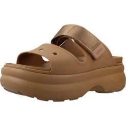 Sandały CROCS 212861C Brązowy. Brązowe sandały damskie Crocs, bez wzorów, z syntetyku, bez obcasa, bez zapięcia. Za 296.99 zł.