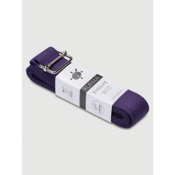 Pasek do jogi Kurma Evolve 300 cm. Fioletowe paski damskie KURMA, bez wzorów. W wyprzedaży za 69.99 zł.