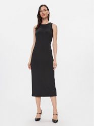 Max Mara Leisure Sukienka codzienna Baccano 2416621027 Czarny Regular Fit. Czarne sukienki damskie Max Mara Leisure, bez wzorów, z syntetyku, bez ramiączek. Za 829.99 zł.