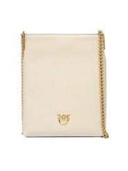 PINKO Torebka Flat Satchel AI 25-26 PCPL 105352 A0QO Écru. Torebki wieczorowe damskie Pinko, bez wzorów, ze skóry, bez dodatków. Za 1,059.00 zł.