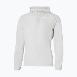 Kurtka do biegania damska Mizuno Alpha Jacket. Szare kurtki damskie Mizuno, l, bez wzorów, z elastanu, bez kaptura. Za 239.99 zł.