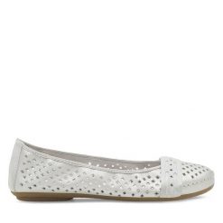 Baleriny Rieker. Szare balerinki damskie Rieker, bez wzorów. Za 269.99 zł.