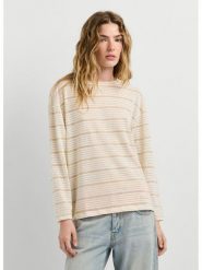 Pepe Jeans Koszulka "Carola" w kolorze kremowym rozmiar: S. Brązowe bluzki damskie Pepe Jeans, s, bez wzorów, z jeansu, bez kołnierzyka, bez ramiączek. Za 114.44 zł.