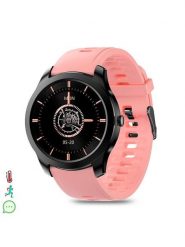 DAM Smartwatch "M28" w kolorze czarno-jasnoróżowym rozmiar: onesize. Czarne zegarki damskie DAM, metalowe. Za 399.95 zł.
