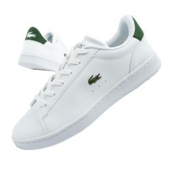 Buty damskie sportowe Lacoste Carnaby trampki. Białe obuwie sportowe casual damskie Lacoste, bez zapięcia. Za 299.00 zł.