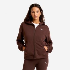 Bluza na zamek damska Puma. Bluzy damskie Puma, l, bez wzorów, z bawełny, z kapturem. Za 179.99 zł.