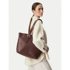 Torebka Coccinelle. Czerwone shopper bag Coccinelle, bez dodatków. Za 1,549.00 zł.