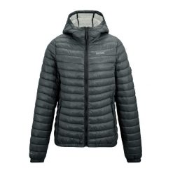 Kurtka Ocieplana Damska Hurden. Szare kurtki damskie Regatta, bez wzorów, z puchu, bez kaptura. Za 270.99 zł.