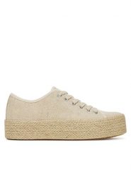 DeeZee Espadryle SH-052 Beżowy. Brązowe espadryle damskie DeeZee, bez wzorów, z materiału, bez obcasa. Za 49.99 zł.