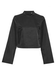 MOSS COPENHAGEN Bluzka "Camilla" w kolorze czarnym rozmiar: XL. Czarne bluzki damskie Moss Copenhagen, xl, bez wzorów, bez kołnierzyka, bez ramiączek. Za 110.04 zł.