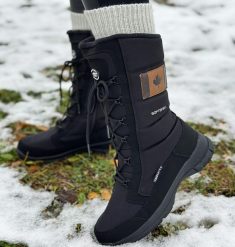 Czarne zimowe śniegowce damskie z membraną American Club Softshell Sn0. Czarne śniegowce damskie American CLUB, z jeansu. Za 249.00 zł.