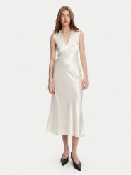Max Mara Sukienka koktajlowa Glizia 2516221048 Biały Regular Fit. Białe sukienki damskie Max Mara, bez wzorów, z acetatu, wizytowe, bez ramiączek. Za 1,319.00 zł.