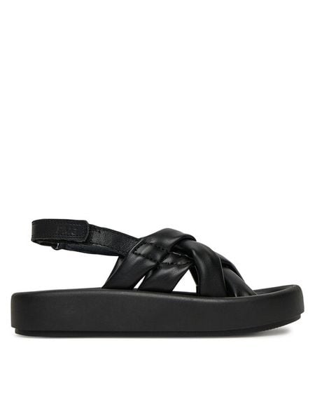 Primigi Sandały 7939722 S Czarny. Czarne sandały dziewczęce Primigi, ze skóry, bez obcasa, bez zapięcia. Za 249.99 zł.