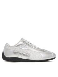 Puma Sneakersy Speedcat Silver Wns 406881 01 Szary. Szare obuwie sportowe damskie Puma, ze skóry, bez zapięcia. Za 509.99 zł.