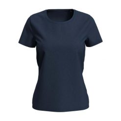 Damska Koszulka Lux. Niebieskie koszulki damskie Stedman, bez wzorów, bez kołnierzyka, bez ramiączek. Za 52.99 zł.