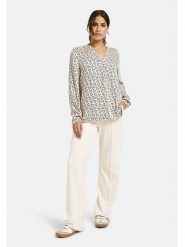 Milano Italy Bluzka w kolorze kremowo-czarnym rozmiar: 44. Brązowe bluzki damskie Milano Italy, bez wzorów, z wiskozy, bez kołnierzyka, bez ramiączek. Za 152.99 zł.