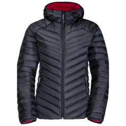 Kurtka uniwersalna damska Jack Wolfskin Passamani Down Hoody. Czarne kurtki damskie Jack Wolfskin, uniwersalny, bez wzorów, z syntetyku, z kapturem. W wyprzedaży za 882.30 zł.