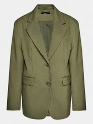 Gina Tricot Marynarka 19703 Khaki Oversize. Brązowe marynarki i żakiety damskie Gina Tricot, s, bez wzorów, z syntetyku. Za 279.99 zł.