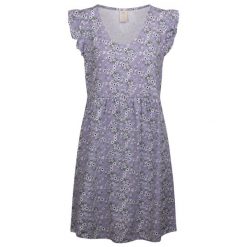 Trespass Gertha - Damska sukienka na co dzień z nadrukiem Gelsomino. Fioletowe sukienki damskie Trespass, bez wzorów, z dżerseju, sportowe, bez ramiączek. Za 240.99 zł.