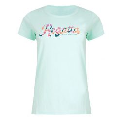 T-shirt Damski Logo Breezed IV. Niebieskie t-shirty damskie Regatta, s, bez wzorów, bez kołnierzyka. Za 43.99 zł.