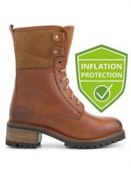 Mysa Skórzane botki "Daisy" w kolorze brązowym rozmiar: 40. Brązowe botki damskie mysa, z materiału, bez obcasa, bez zapięcia. Za 271.67 zł.