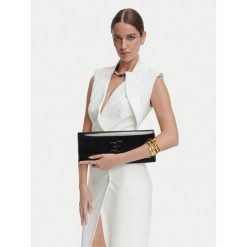 Torebka Elisabetta Franchi. Czarne torebki wieczorowe damskie Elisabetta Franchi, bez wzorów, bez dodatków. Za 939.99 zł.