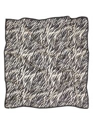 Becksöndergaard Jedwabna chusta "Zerona" w kolorze kremowo-czarnym - 100 x 100 cm rozmiar: onesize. Brązowe chusty damskie Becksöndergaard, bez wzorów, z jedwabiu. Za 165.71 zł.