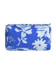 BLE Kosmetyczka w kolorze niebieskim - 22 x 14 x 12 cm rozmiar: onesize. Niebieskie kosmetyczki damskie BLE, bez wzorów, z materiału. Za 31.95 zł.