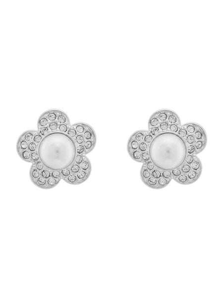 Swarovski Kolczyki 5756098 Srebrny. Szare kolczyki damskie Swarovski, metalowe. Za 460.99 zł.