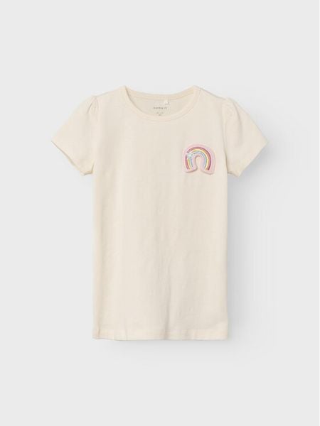 NAME IT T-Shirt Fedora 13228633 Beżowy Regular Fit. Brązowe koszulki i t-shirty dziewczęce Name it, bez wzorów, z bawełny, bez kołnierzyka, bez ramiączek. Za 39.99 zł.