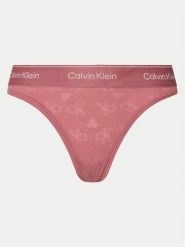 Calvin Klein Underwear Stringi 000QF7878E Różowy. Czerwone stringi Calvin Klein Underwear, bez wzorów. Za 79.99 zł.