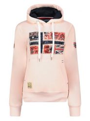 Geographical Norway Bluza "Gpepe2" w kolorze jasnoróżowym rozmiar: M. Różowe bluzy damskie Geographical Norway, m, bez wzorów, z kapturem. Za 92.21 zł.