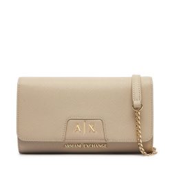 Torebka Armani Exchange. Brązowe torebki wieczorowe damskie Armani Exchange, bez wzorów, bez dodatków. Za 429.99 zł.