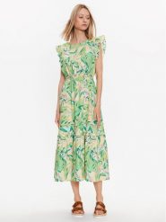 YAS Sukienka codzienna 26030005 Zielony Regular Fit. Zielone sukienki damskie YAS, bez wzorów, z wiskozy, bez ramiączek. Za 609.99 zł.