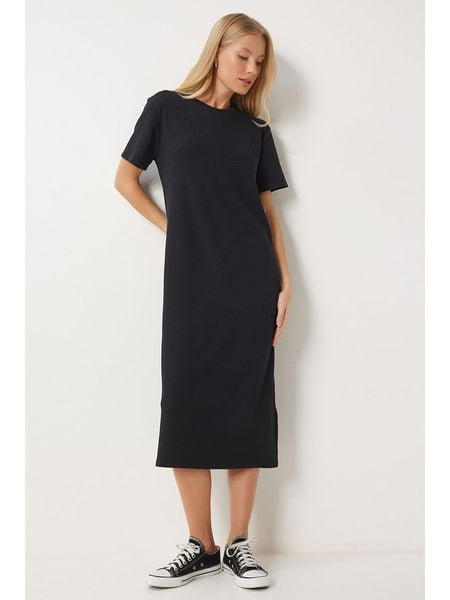Happiness Istanbul Sukienka w kolorze czarnym rozmiar: 38. Czarne sukienki damskie Happiness Istanbul, bez wzorów, bez ramiączek. Za 74.95 zł.