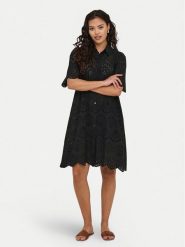 ONLY Sukienka letnia Valais 15357653 Czarny Regular Fit. Czarne sukienki damskie Only, bez wzorów, z bawełny, bez ramiączek. Za 229.99 zł.