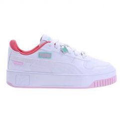 Buty do chodzenia damskie Puma Carina Street Charms. Białe obuwie sportowe damskie Puma, z materiału, bez zapięcia, trekkingowe. Za 414.00 zł.