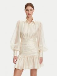 BARDOT Sukienka koktajlowa 59720DB Écru Regular Fit. Sukienki damskie Bardot, bez wzorów, z syntetyku, wizytowe, bez ramiączek. Za 499.99 zł.