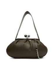 Weekend Max Mara Torebka Cubico 2525516194600 Khaki. Brązowe torebki wieczorowe damskie Weekend Max Mara, bez wzorów, ze skóry, bez dodatków. Za 1,819.00 zł.