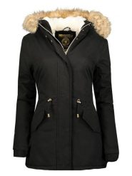 Geographical Norway Parka "Ampuria" w kolorze czarnym rozmiar: L. Czarne parki damskie Geographical Norway, l, bez kaptura. Za 311.85 zł.