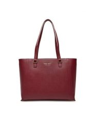 Nine West Torebka CEO-Midtown Maven-LX9844 Bordowy. Czerwone torebki klasyczne damskie Nine West, z materiału, bez dodatków. Za 299.99 zł.