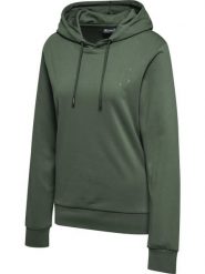 Bluza damska z kapturem Hummel Active Co. Zielone bluzy damskie Hummel, na wiosnę, m, bez wzorów, z bawełny, z kapturem. Za 302.50 zł.