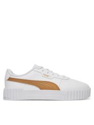 Puma Sneakersy Carina 3.0 Aqua Metallics 400722 02 Biały. Białe obuwie sportowe damskie Puma, ze skóry, bez zapięcia. W wyprzedaży za 159.99 zł.