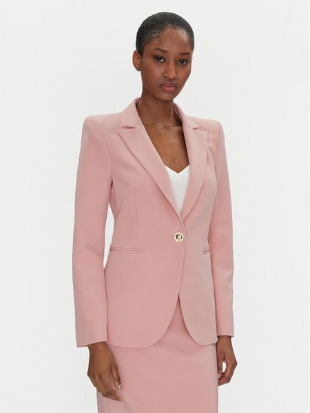 Rinascimento Marynarka CFC0122739003 Różowy Regular Fit. Czerwone marynarki i żakiety damskie Rinascimento, xl, bez wzorów, z syntetyku. Za 329.99 zł.