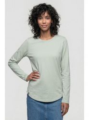 Alife and kickin Koszulka "Leabella" w kolorze miętowym rozmiar: L. Zielone bluzki damskie Alife and Kickin, l, bez wzorów, z bawełny, bez kołnierzyka, bez ramiączek. Za 60.99 zł.
