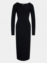 Gina Tricot Sukienka codzienna 20038 Czarny Regular Fit. Czarne sukienki damskie Gina Tricot, bez wzorów, z wiskozy, bez ramiączek. Za 99.99 zł.