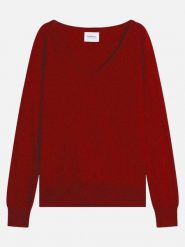 Perfect Cashmere Kaszmirowy sweter "Penelope" w kolorze ciemnoczerwonym rozmiar: XL. Czerwone swetry klasyczne damskie Perfect Cashmere, xl, z kaszmiru, bez kołnierzyka. Za 377.74 zł.