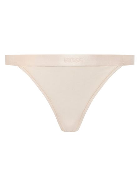 BOSS Stringi 50520398 Różowy. Czerwone stringi Boss, bez wzorów, z bawełny. Za 79.99 zł.